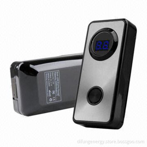 6,000mAh portable power bank, charger with bright halo